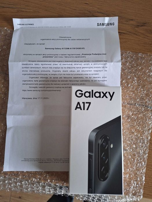 samsung galaxy A17 NOWY