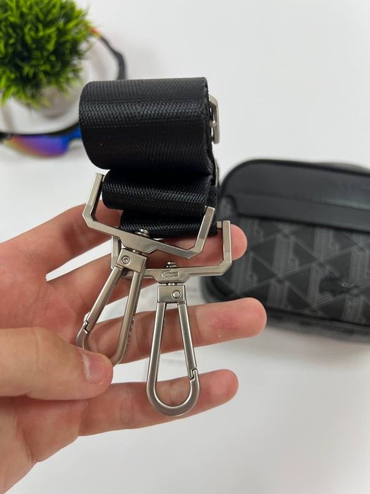 ‼️В НАЯВНОСТІ‼️ Чоловічий месенджер Lacoste monogram сумка лакоста