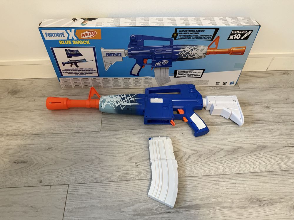 Hasbro Nerf Elite Fortnite Blue Shock Częstochowa Stare