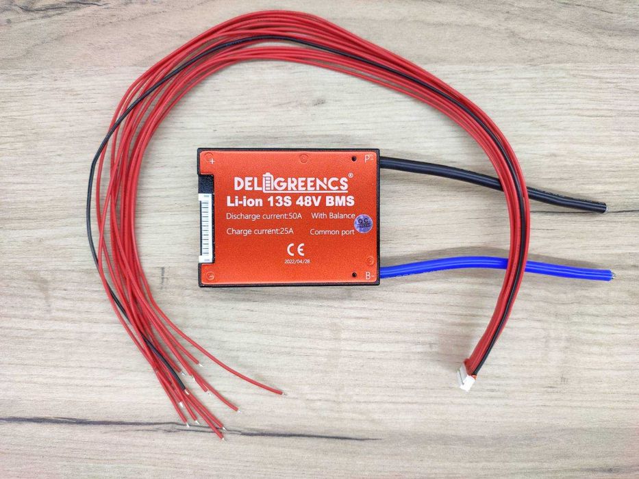 Плата BMS Li-ion 13S 48 вольт 50 Ампер