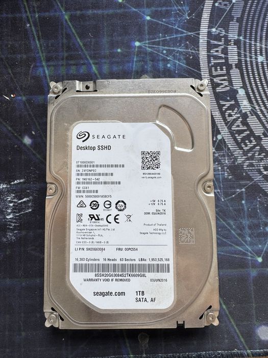 Dysk SSHD 1 TB Seagate hybrydowy