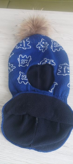 Теплые шапки-балаклавы для мальчиков 1,5-5 лет