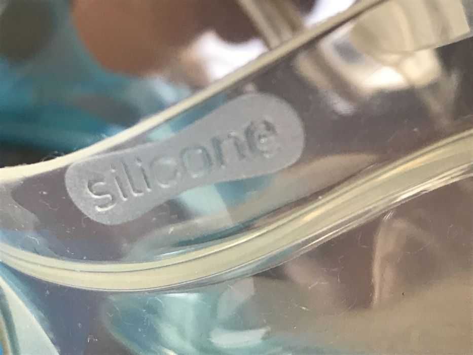 Prancha de criança, máscara de mergulho e touca em silicone