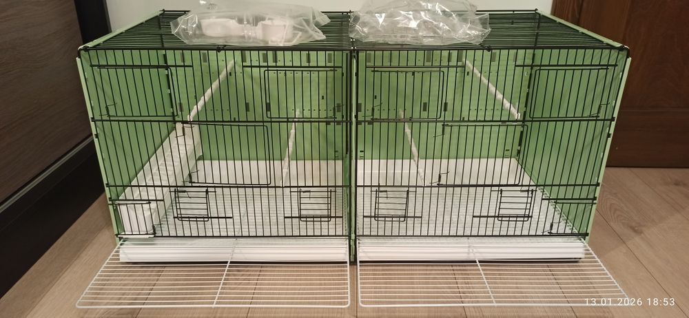 Klatka 2GR typ 421 zielona 90/40/40. 2 sztuki