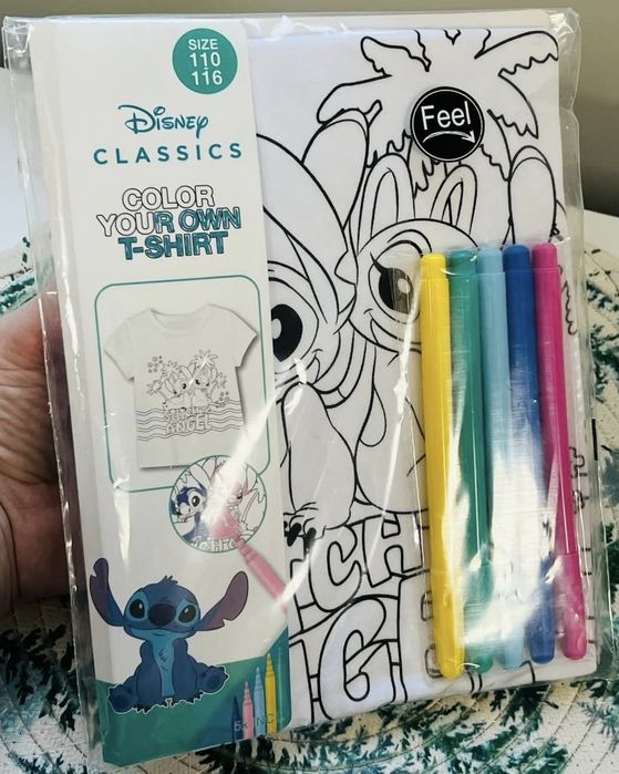 Zestaw Kreatywny Pomaluj Własny T-shirt Koszulka 98/104 bawełna