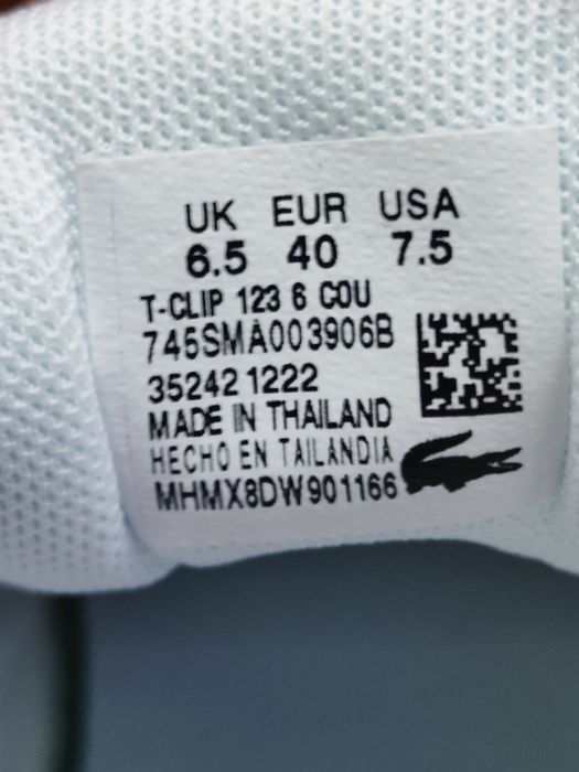 Lacoste skórzane sneakersy r. 40