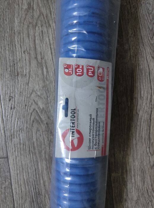 Спіральний шланг 8*12 мм, 10 м INTERTOOL