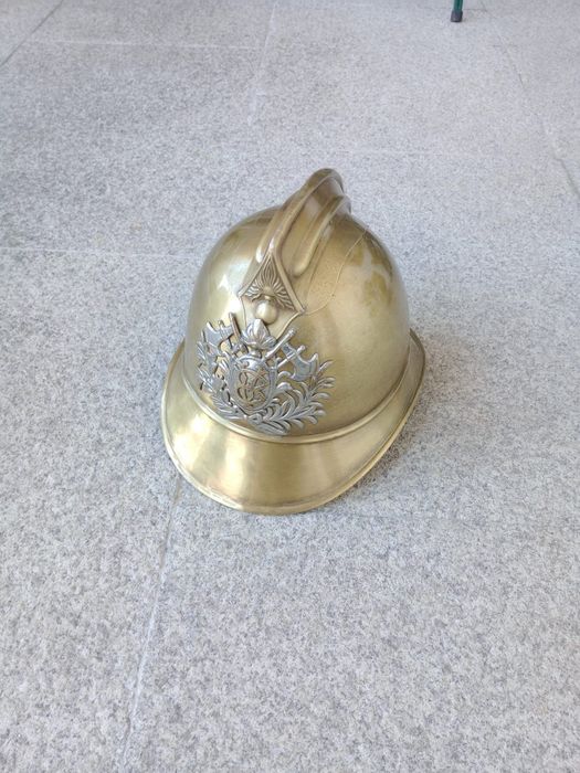 Capacete dos Bombeiros em Latão - Antigo