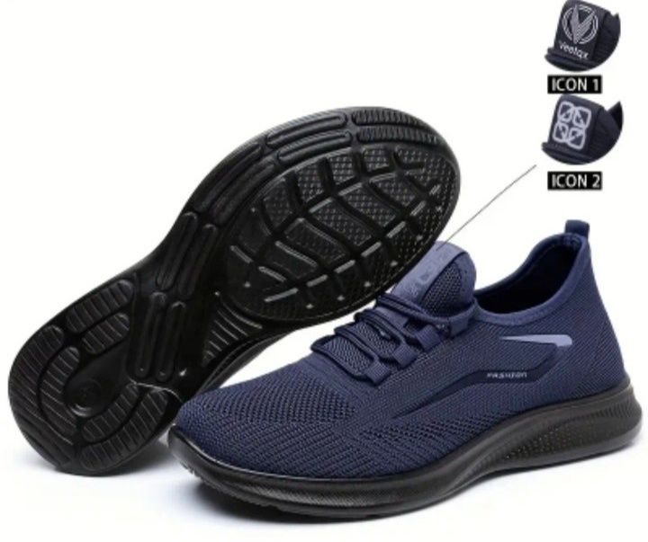 Стильні легкі кросівки (колір -синій)(розмір-43)