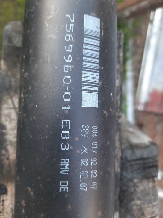 Wał napędowy kardan bmw x3 7596690 2.0d 3.0d