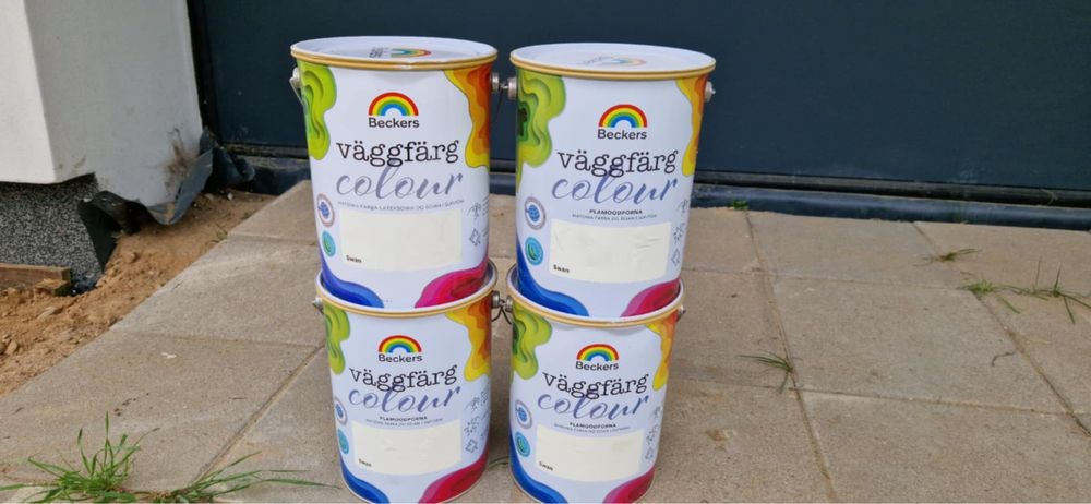 Farba Beckers vaggfarg kolor Swan i farba gruntująca