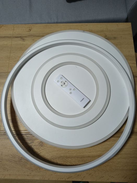 Plafon Emingo 48 cm z pilotem 13500 lm biały LED Inspire