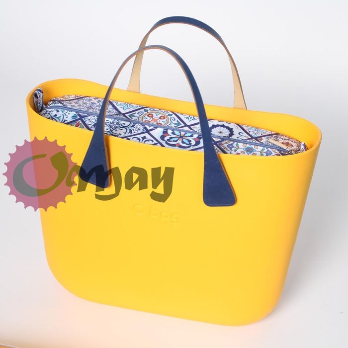 Niebieski organizer OBAG STANDARD kafelki granat 2 kieszenie VIP OMAY