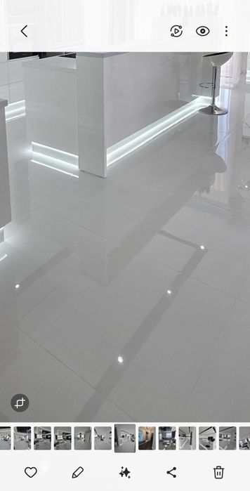 Płytka gres biały white pearl 80x80