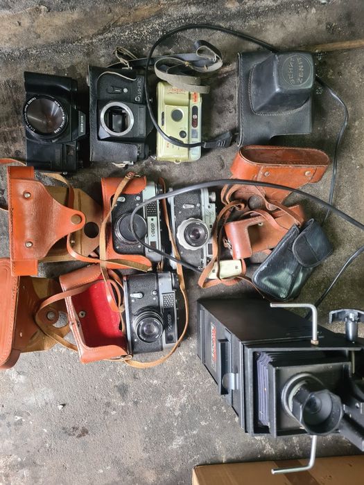 aparaty fotograficzne ZORKI 4 FED 5 C powiekszalnik krokus color 44 l