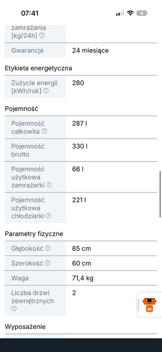 Lodówka Bosch KGN36VL25E z zamrażalnikiem dolnym Srebrna