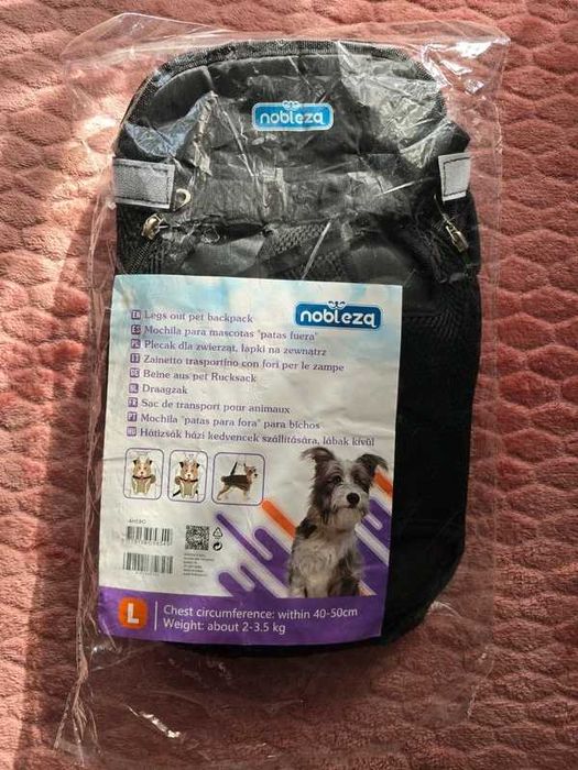 Nowy plecak nosidełko dla psa nobleza