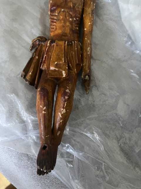 Cristo em madeira de 1800