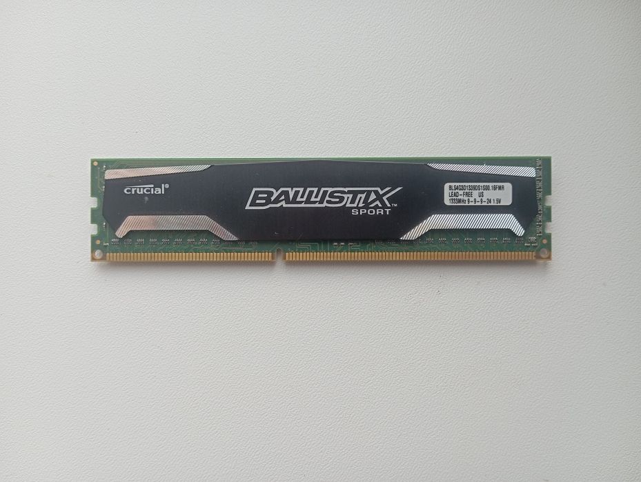 Оперативна пам'ять Crucial Ballistix DDR3 4Gb CL9 (BLS4G3D1339DS1S00.