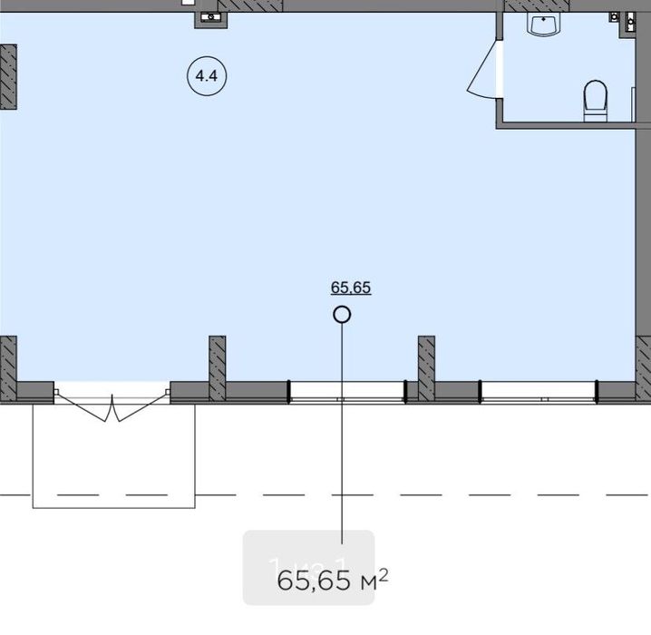 *Коммерческое помещение 65м2 в новом ЖК на пос.Котовского. РАССРОЧКА!