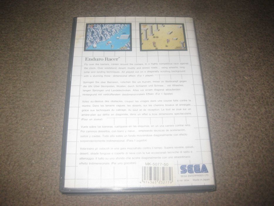 Jogo "Enduro Racer" para Sega Master System!