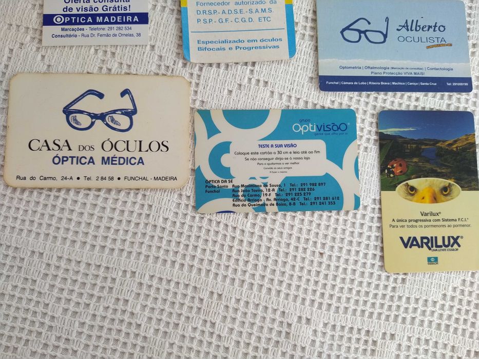 Calendários de Oculistas - 1981 / 1989 /1998 / 2005 / 2009