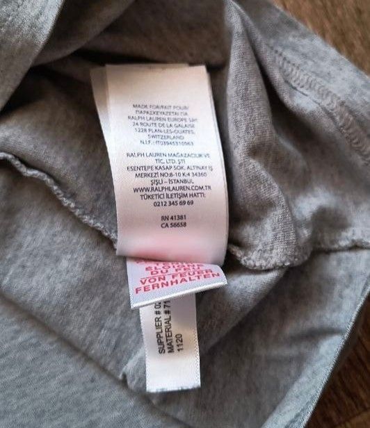 Серая мужская футболка свитшот худи Polo Ralph Lauren размер M