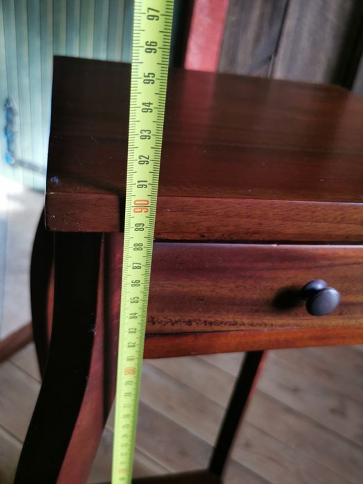 stolik kwietnik vintage retro z szuflafką szufladą