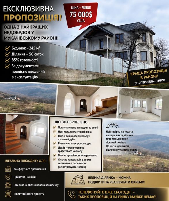 Ексклюзив новий дім з 50 сот