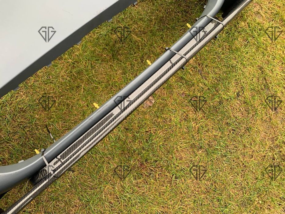 Сплитер переднього бампера BMW F10 F11 губа м-пакет MP Style Carbon