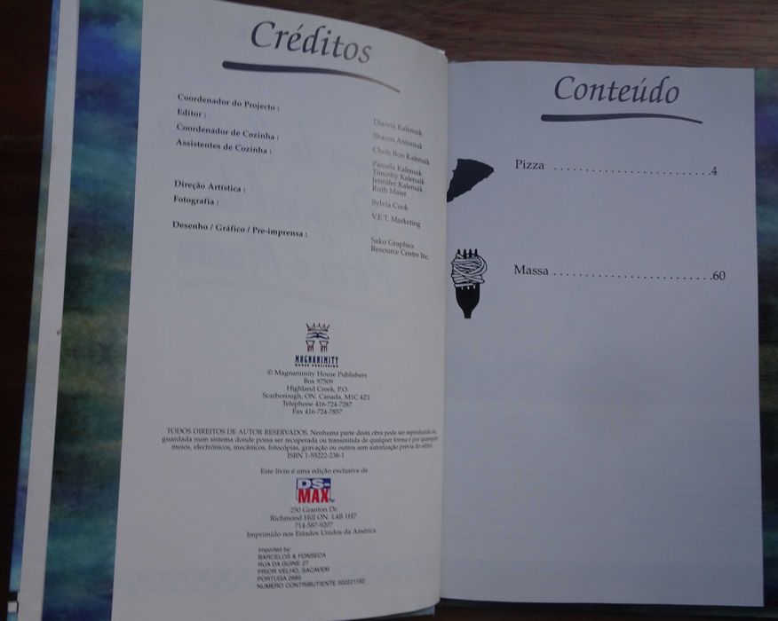 O Livro de Cozinha Original de Pizza e Massa