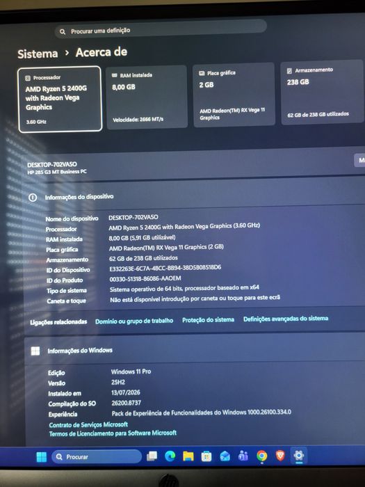 Pc Torre HP Ryzen 5