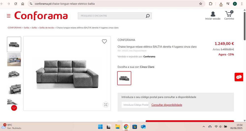 Sofá Chaise Longue