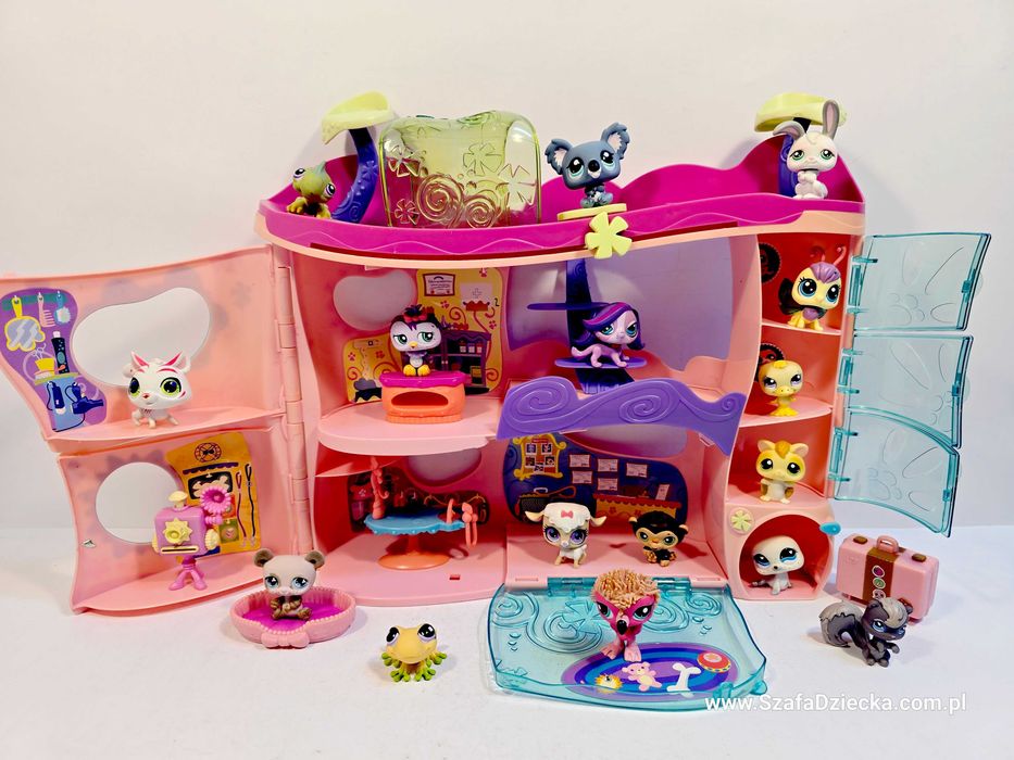 LITTLEST PET SHOP - Domek Centrum Adopcyjne + Figurki Lps + Akcesoria