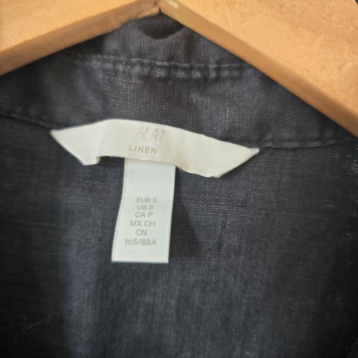 Sukienka tunika koszula hm linen len s 36 m 38 l 40 krótki rękaw