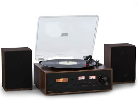 Міні-стереосистема, вініловий програвач  Auna Oxford SE DAB+/FM/BT/AUX