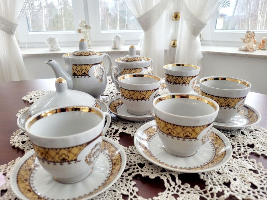 Zestaw do kawy i herbaty - Porcelana rosyjska.