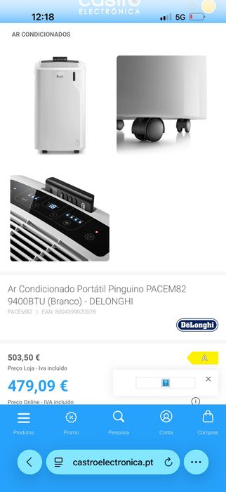 Ar condicionado portátil Novo na caixa