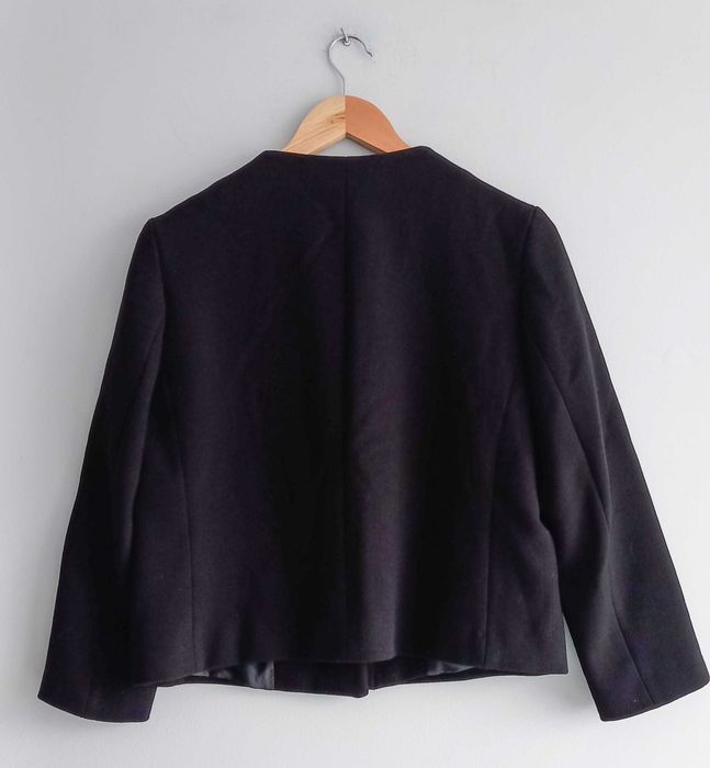 Zara krótki elegancki żakiet czarny XS
