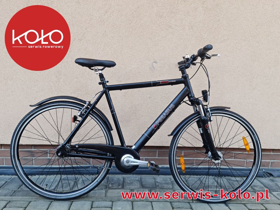 Rower męski miejski CROSSOWY PEGASUS koła 28 SHIMANO NEXUS aluminium