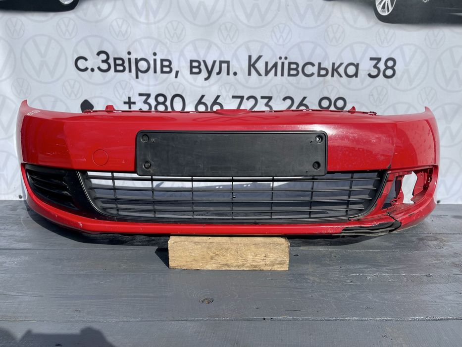 Передній бампер Гольф 6 універсал передний LY3D Golf 6 variant червоний