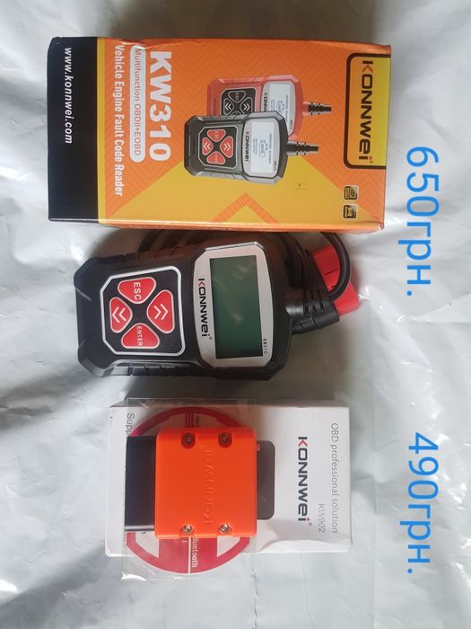 Автосканер  обд OBD konnwei 902, konnwei 310