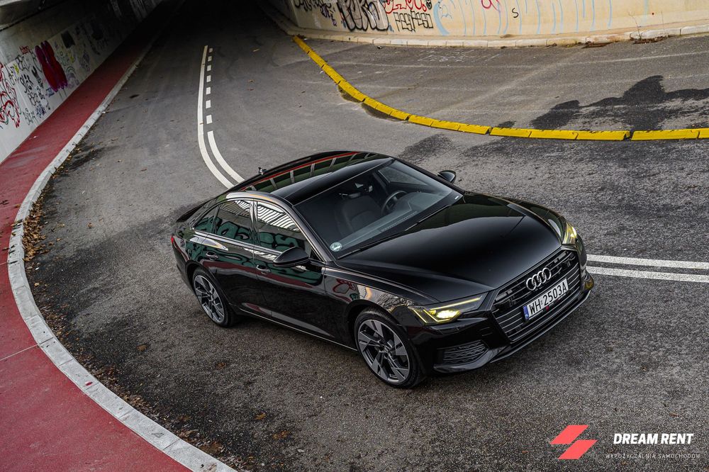 Wynajem AUDI A6 40TDI SLine wypożyczalnia samochodów lotnisko od233PLN