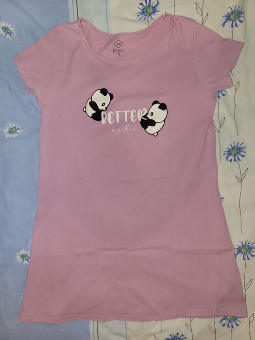 Koszula nocna fioletowa r. M firmy TEX