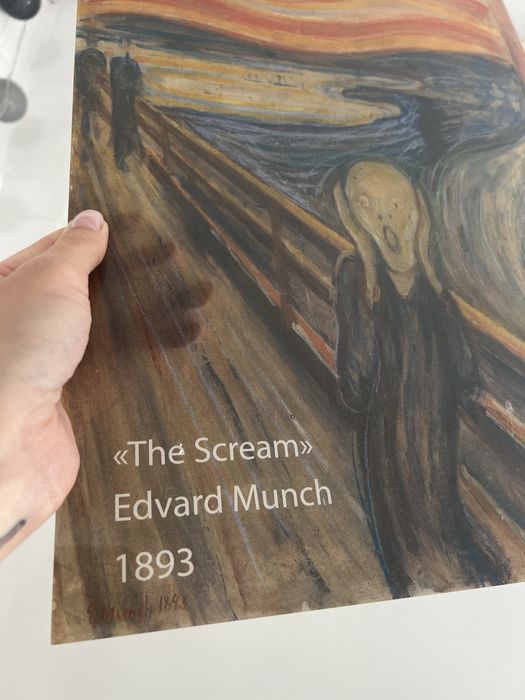 Постер Едвард Мунк «Крик» а3, висока якістт