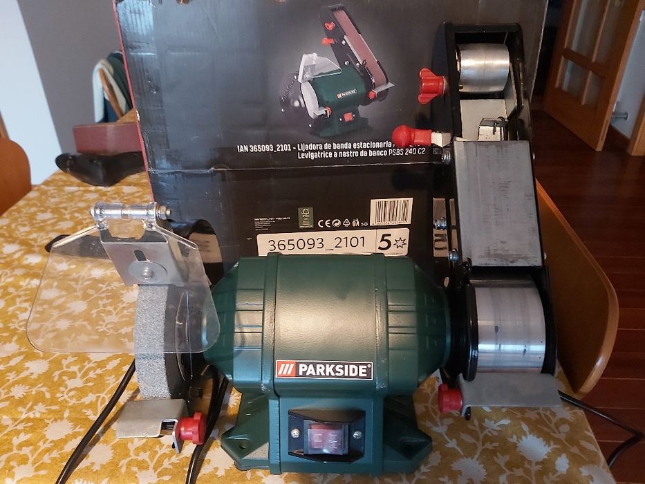 Lixadora de rolo de apoio