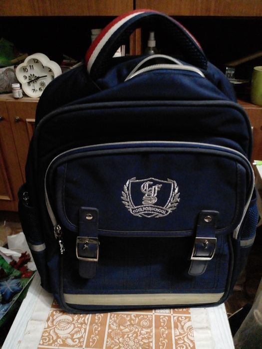 Винтажный ортопедический рюкзак с вышивкой