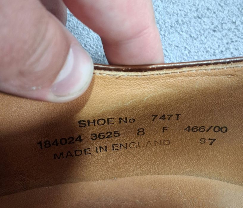 Оксфорды Loake 747T английские лоферы коричневые кожаные туфли