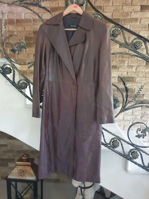 Płaszcz skórzanay Zara