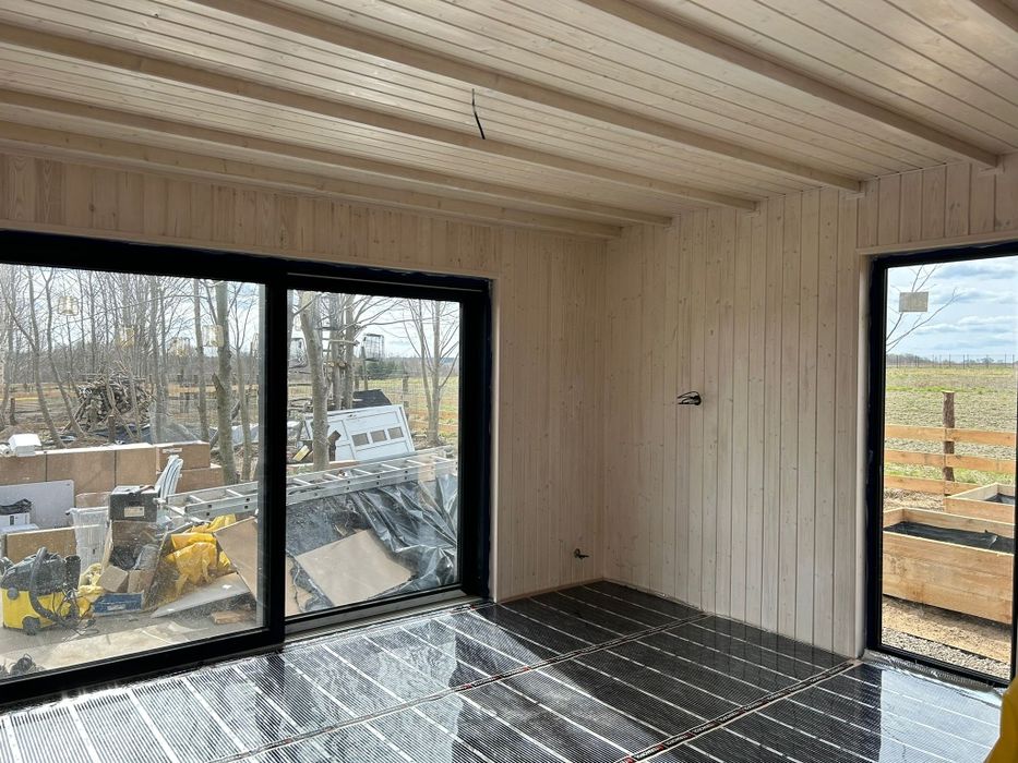Nowoczesna Stodoła 5,5x8 dom szkieletowy całoroczny